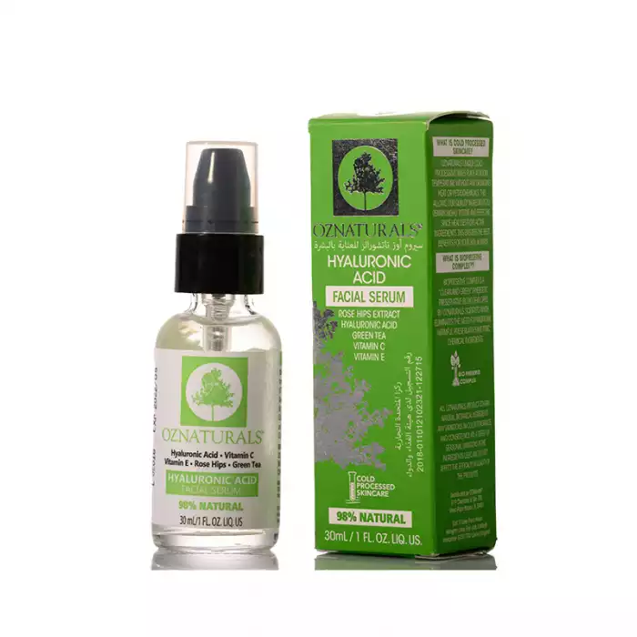 THE SECRET TO HEALTHY, HAPPY & HYDRATED SKIN: Don’t let dry and damaged skin ruin your confidence! OZNaturals Hyaluronic Acid Facial Serum helps improve moisture levels and nourishes your skin for a more radiant look. | Veela Beauty THE SECRET TO HEALTHY, HAPPY & HYDRATED SKIN: Don’t let