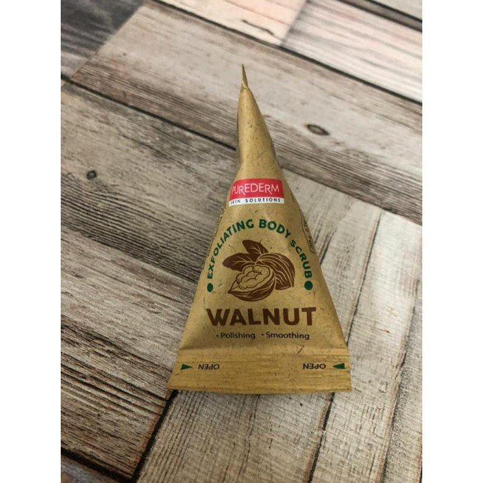 exfoliating body scrub - walnut,
for polishing and smoothing body. | Veela Beauty exfoliating body scrub - walnut,
for polishing and