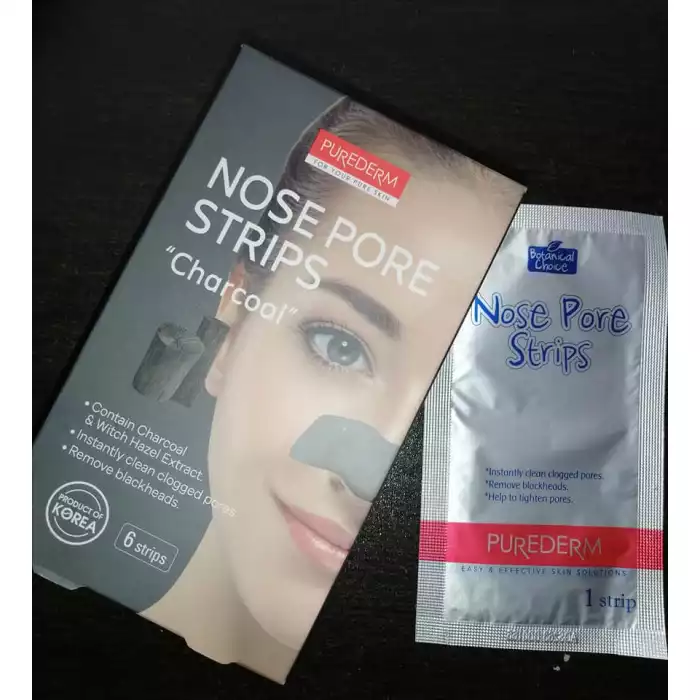 PUREDERM Botanical Choice Nose Pore Strips "CHARCOAL" هي