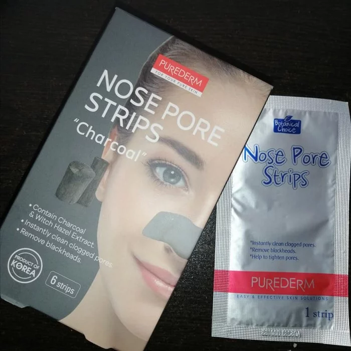 PUREDERM Botanical Choice Nose Pore Strips "CHARCOAL" هي