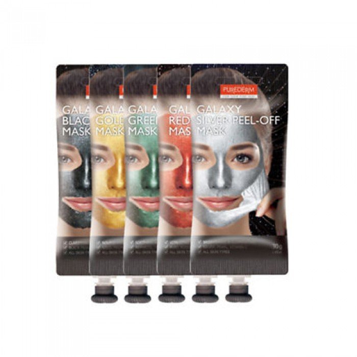 Purederm Galaxy Gold Peel-off Mask gently peels away Purederm Galaxy Gold Peel-off Mask gently peels away