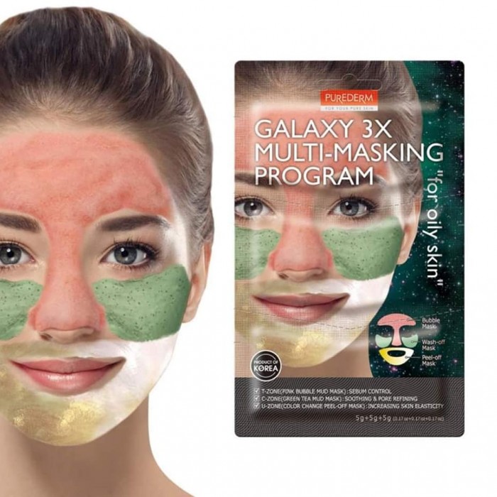 Purederm Galaxy 3X Multi-Masking Program for oily skin is