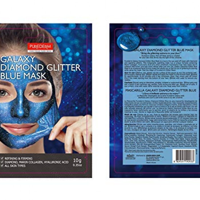 Purederm Galaxy Diamond Glitter Blue Mask هو قناع