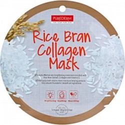 Purederm Circle Sheet Mask Collagen Rice Bran |Veela Beauty