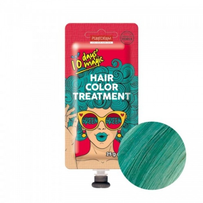 Purederm 10 days magic HAIR COLOR TREATMENT is a temporary hair treatment that transforms your hair into colorful magic for 10 days with easy 10-minute dyeing. It is not a hair dye, its like make-up for your hair, So | Veela Beauty Purederm 10 days magic HAIR COLOR TREATMENT is a temporary