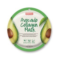 Purederm Collagen Circle Mask #Avocado 1 Ea / 12 Sheet