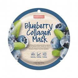 Purederm Circle Sheet Mask Collagen Blueberry |Veela Beauty