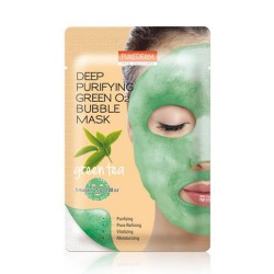 Purederm Deep Purifying Green O2 Bubble Mask - Green Tea