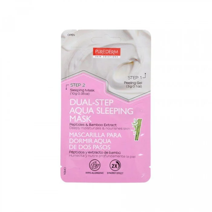 Purederm Dual Step Aqua Sleeping Mask Peptides & Bamboo Extrac | Veela Beauty