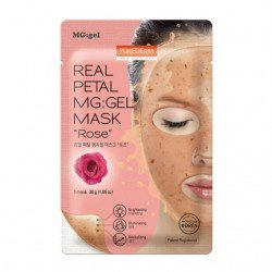 Purederm Real Petal Mg Gel Mask Rose 1Ea | Veela Beauty