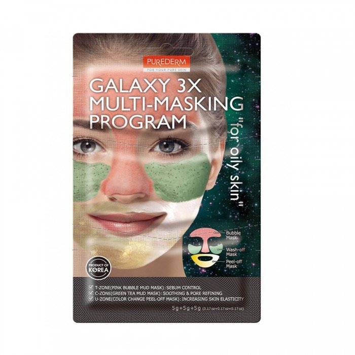 Purederm Galaxy 3X Multi-Masking Program for oily skin is