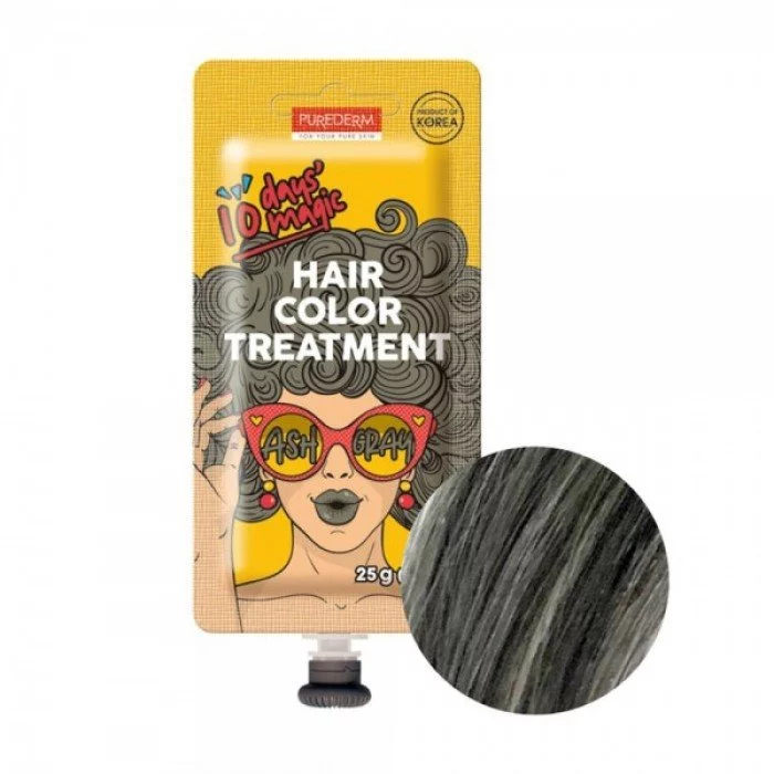 Purederm 10 days magic HAIR COLOR TREATMENT is a temporary hair treatment that transforms your hair into colorful magic for 10 days with easy 10-minute dyeing. It is not a hair dye, its like make-up for your hair, So | Veela Beauty Purederm 10 days magic HAIR COLOR TREATMENT is a temporary