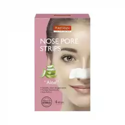 Purederm Botanical Choice Nose Pore Strips Aloe 6 |Veela
