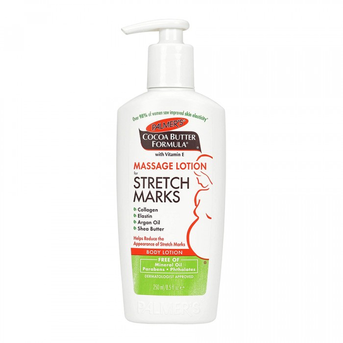 Helps reduce the appearance of stretch marks with a special blend of pure cocoa butter, vitamin E, shea butter and Bio C-Elaste. Bio C-Elaste is a powerful combination of collagen, elastin, centella asiatica, sweet almon | Veela Beauty Helps reduce the appearance of stretch marks with a special
