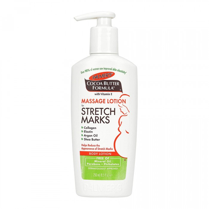 Helps reduce the appearance of stretch marks with a special