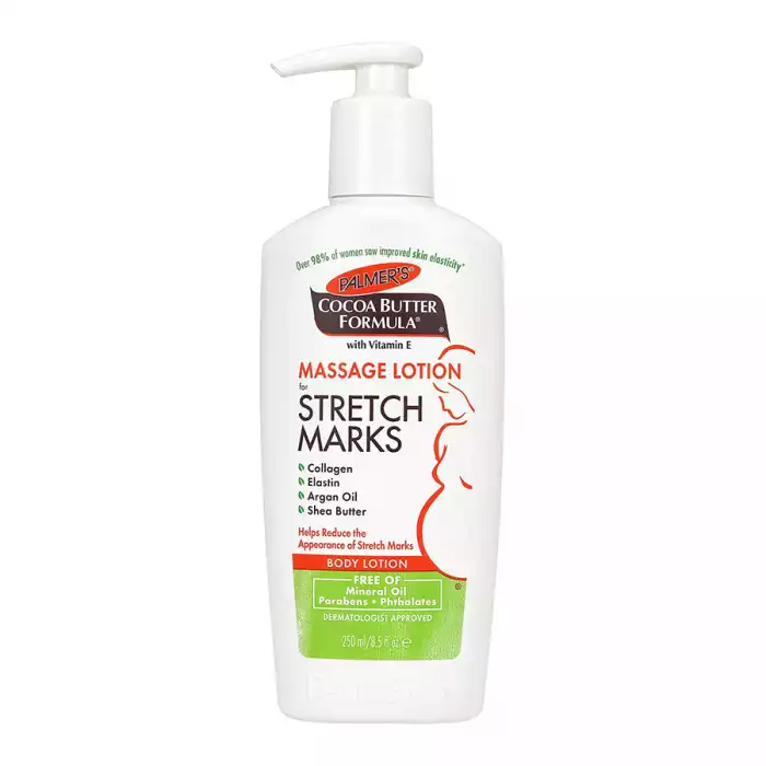 Helps reduce the appearance of stretch marks with a special