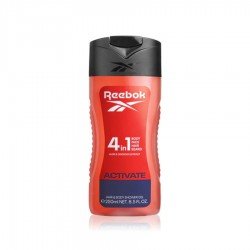 Reebok Men's Shower Gel 4in1 Activate Your Sense Aloe & Ginseng Extract 250 ml