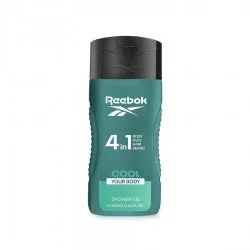 Reebok Men's Shower Gel 4in1 Cool Your Body With Aloe & Ginger Extract 250 ml
