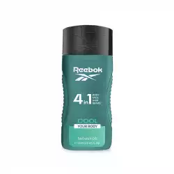 Reebok Men's Shower Gel 4in1 Cool Your Body With Aloe & Ginger Extract 250 ml