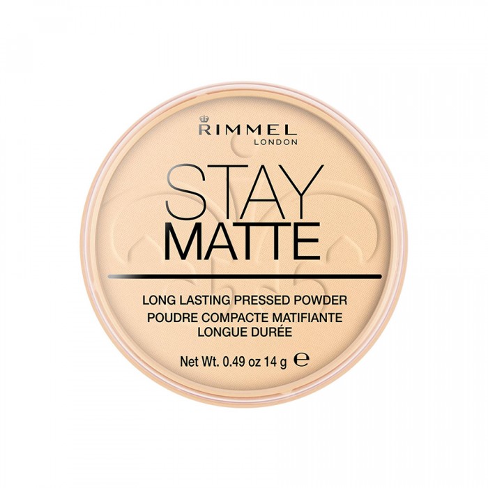 Rimmel London Stay Matte Pressed Powder 01 TransparentIt is stable for a long timeIt has a creamy textureIt is characterized by its light formulaIt gives you a beautiful glowing lookProvides even coverage to correct | Veela Beauty Rimmel London Stay Matte Pressed Powder 01 Transparent
It