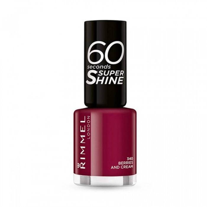 Rimmel London Super Shine Nail Polish 340 Berries & Cream
It has a high glossy finish
Dries fast in 60 seconds
It is stable for up to 10 days
Gives your nails a beautiful look
It is easy to use. | Veela Beauty Rimmel London Super Shine Nail Polish 340 Berries &