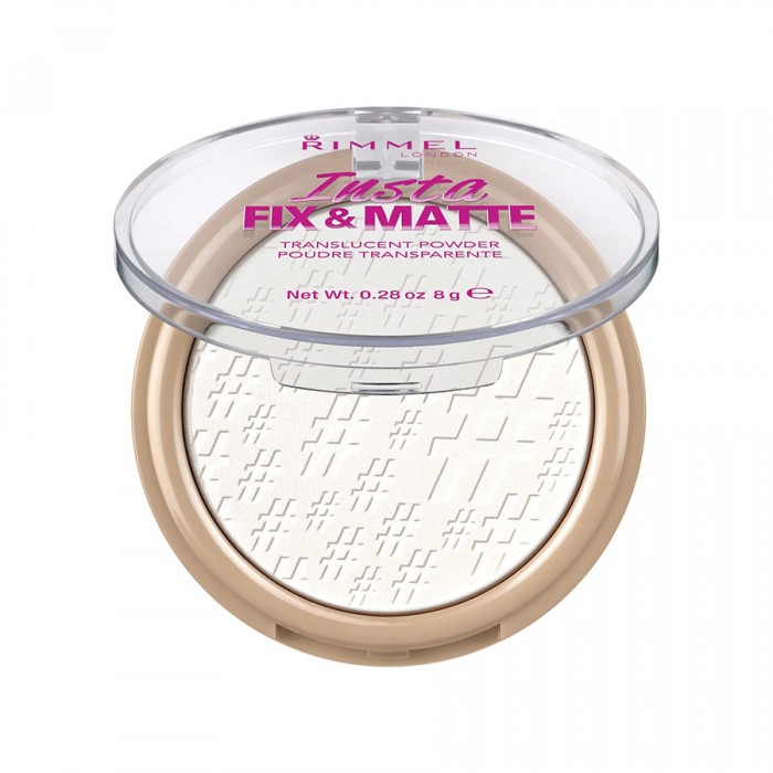 Rimmel London Insta Fix & Matte Pressed Powder Translucent
It has a creamy texture
Hides flaws
It is distinguished by its matte color
It is characterized by its light formula
It gives you a beautiful and attractive look | Veela Beauty Rimmel London Insta Fix & Matte Pressed Powder