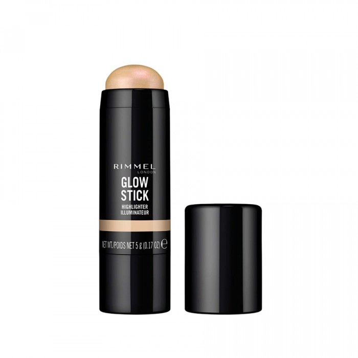 Rimmel London Glow Stick Highlighter 002 Bold
Hides flaws
It has a soft creamy texture
It is stable for a long time
Gives you a beautiful, radiant look when used
It is easy to use and integrate. | Veela Beauty Rimmel London Glow Stick Highlighter 002 Bold
Hides