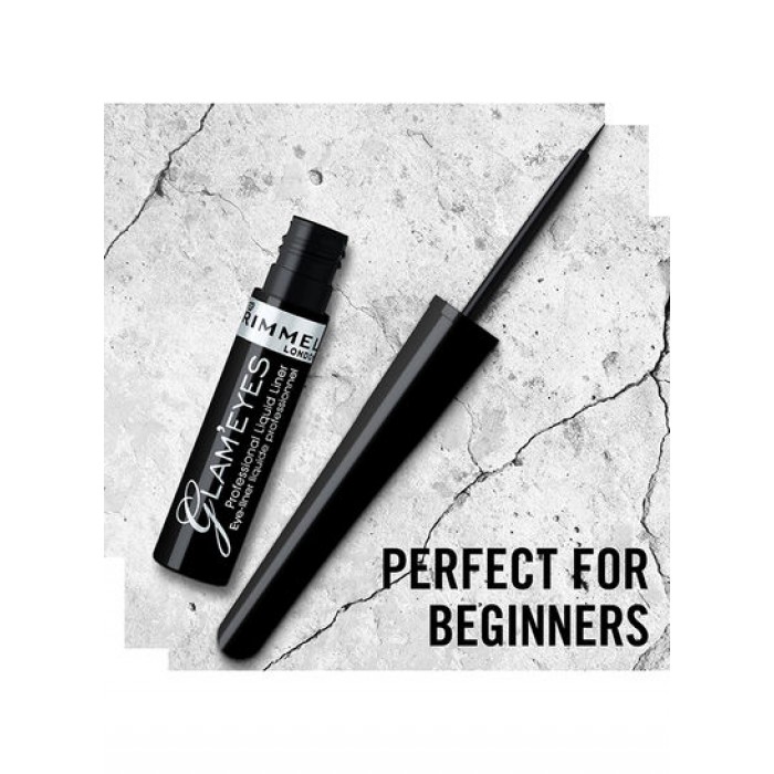 Rimmel London Glameyes Eyeliner 01 Black Glamour
It has a long lasting hold
Black Glamor is a very deep black shade
It has a liquid texture
Gives your eyes an attractive and bold look
Suitable for sensitive eyes
It is ea | Veela Beauty Rimmel London Glameyes Eyeliner 01 Black Glamour
It has a