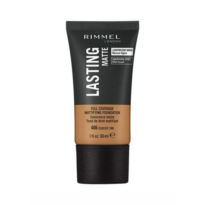 Rimmel London Lasting Finish Matte Foundation 406 Classic Tan
It has long lasting stability
It has a creamy and soft texture
It is distinguished by its matte color
moisturizes your skin
It is distinguished by its intense | Veela Beauty Rimmel London Lasting Finish Matte Foundation 406 Classic
