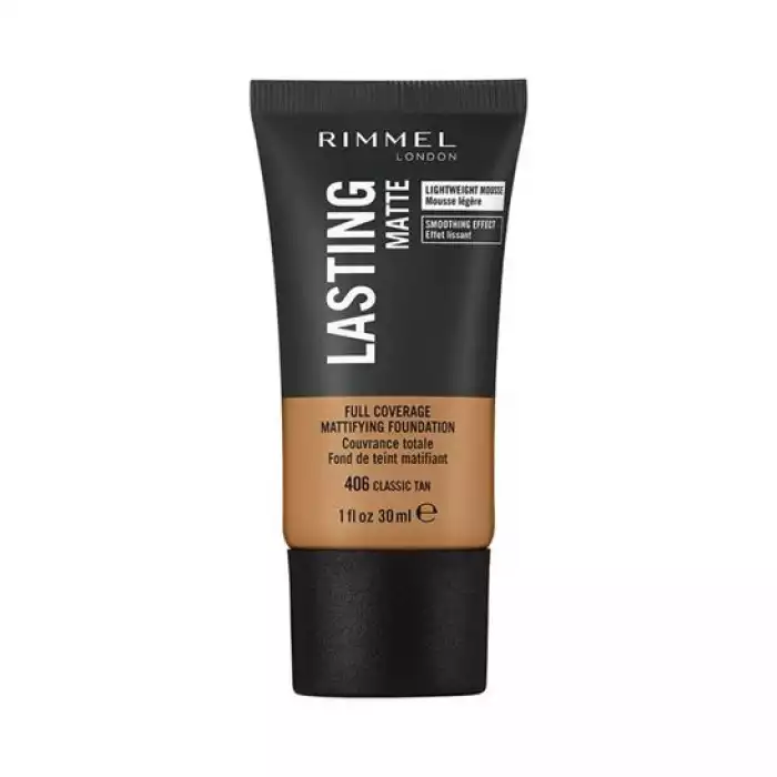 Rimmel London Lasting Finish Matte Foundation 406 Classic Tan
It has long lasting stability
It has a creamy and soft texture
It is distinguished by its matte color
moisturizes your skin
It is distinguished by its intense | Veela Beauty Rimmel London Lasting Finish Matte Foundation 406 Classic