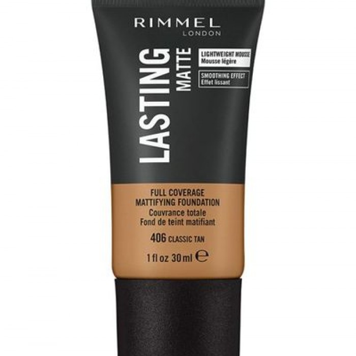 Rimmel London Lasting Finish Matte Foundation 406 Classic Tan
It has long lasting stability
It has a creamy and soft texture
It is distinguished by its matte color
moisturizes your skin
It is distinguished by its intense | Veela Beauty Rimmel London Lasting Finish Matte Foundation 406 Classic