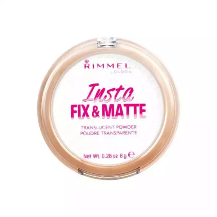 Rimmel London Insta Fix & Matte Pressed Powder Translucent
It has a creamy texture
Hides flaws
It is distinguished by its matte color
It is characterized by its light formula
It gives you a beautiful and attractive look | Veela Beauty Rimmel London Insta Fix & Matte Pressed Powder