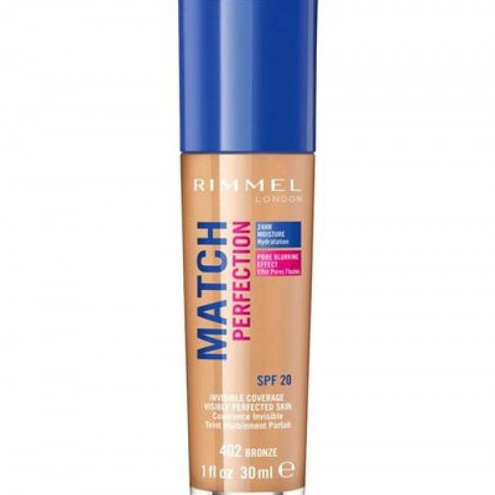Rimmel London Match Perfection Foundation Bronze 402
concealer
It is long lasting and waterproof
It gives you a beautiful glowing look
Soft touch
Its formula enriched with SPF makes your skin look perfect, healthy and pr | Veela Beauty Rimmel London Match Perfection Foundation Bronze