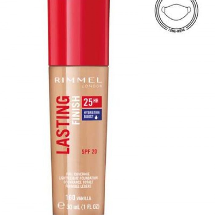 Rimmel London Lasting Finish Foundation 160 Vanilla
It has long lasting stability
It has a creamy and soft texture
It is distinguished by its matte color
moisturizes your skin
It is distinguished by its intense color for | Veela Beauty Rimmel London Lasting Finish Foundation 160 Vanilla
It has