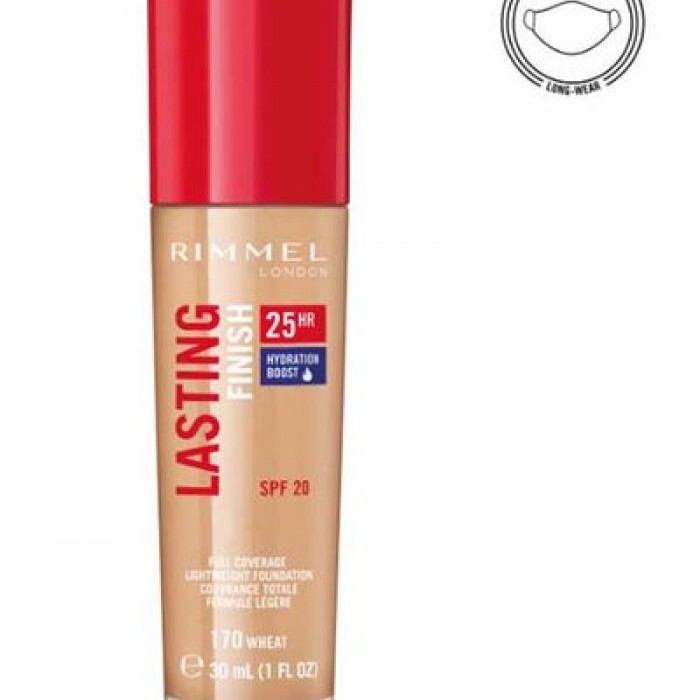 Rimmel London Lasting Finish Foundation 170 Wheat
It has long lasting stability
It has a creamy and soft texture
It is distinguished by its matte color
moisturizes your skin
It is distinguished by its intense color formu | Veela Beauty Rimmel London Lasting Finish Foundation 170 Wheat
It has