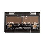 Rimmel London Brow This Way Sculpting EyeBrow Palette Medium Brown