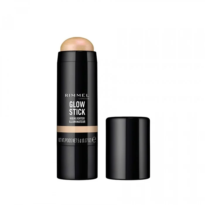 Rimmel London Glow Stick Highlighter 002 Bold
Hides flaws
It has a soft creamy texture
It is stable for a long time
Gives you a beautiful, radiant look when used
It is easy to use and integrate. | Veela Beauty Rimmel London Glow Stick Highlighter 002 Bold
Hides
