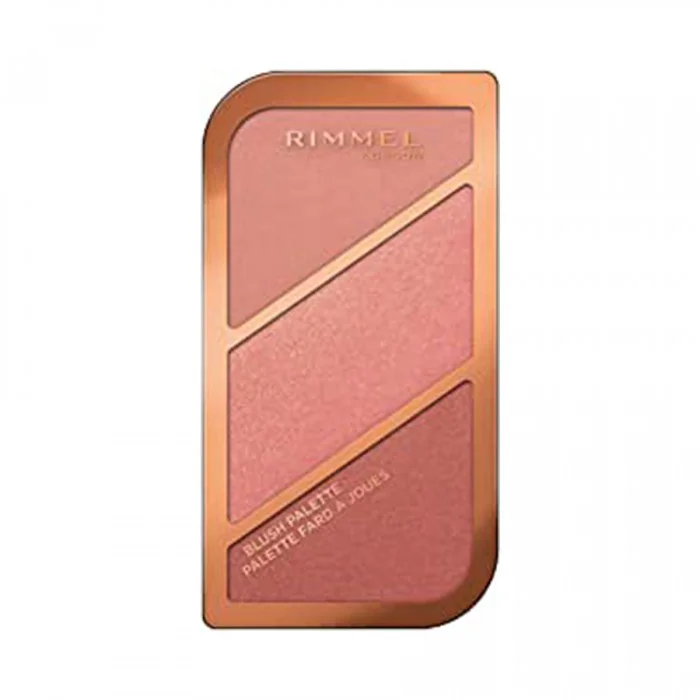 Rimmel London Golden Bronze Highlight Contour Blush Palette 005 باليت احمر خدود كونتور جولدن