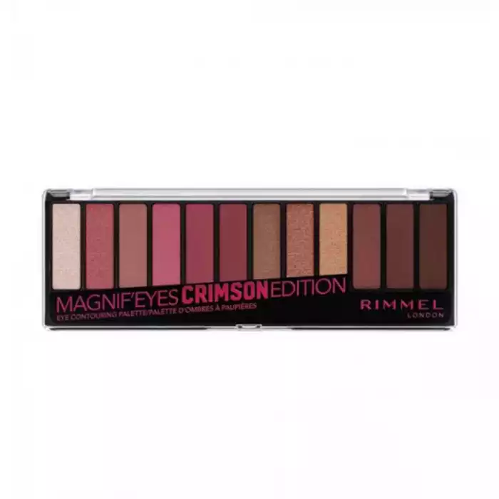 Rimmel London Magnifeyes Eyeshadow Palette 007 Crimson Offers a spectrum of intensity and effects by delivering incredible colour fidelity.
Provides a high definition and dimension to the eye.
Rich, pigmented shadows gi | Veela Beauty Rimmel London Magnifeyes Eyeshadow Palette 007 Crimson