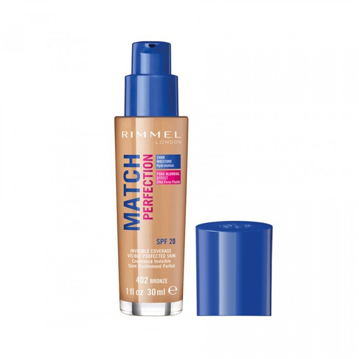 Rimmel London Match Perfection Foundation Bronze 402
concealer
It is long lasting and waterproof
It gives you a beautiful glowing look
Soft touch
Its formula enriched with SPF makes your skin look perfect, healthy and pr | Veela Beauty Rimmel London Match Perfection Foundation Bronze