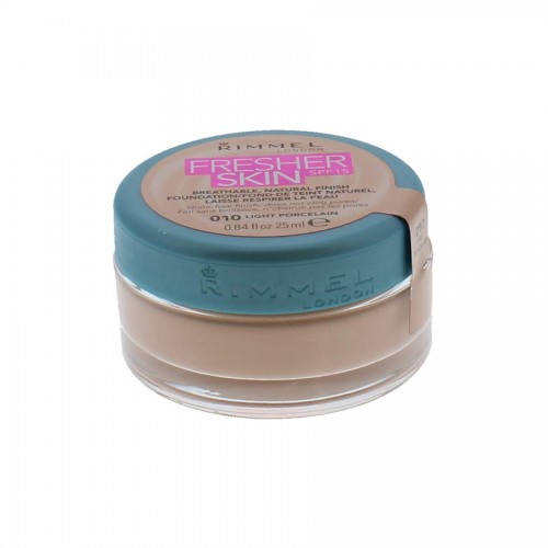 Rimmel London Fresher Skin Foundation 010 Light Porcelain Rimmel London Fresher Skin Foundation 010 Light Porcelain