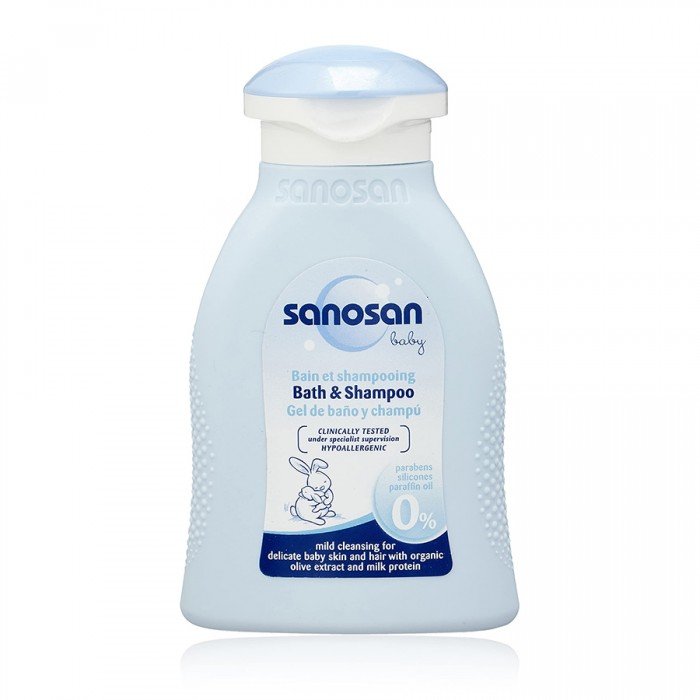 Sanosan Baby Bath and Shampoo 100ml
It is a cleanser specifically designed for the cleansing of newborn skin and hair, starting from the first day of life.
Enriched with organic olive extract and milk protein, this mild | Veela Beauty Sanosan Baby Bath and Shampoo 100ml
It is a cleanser specifically designed for the cleansing of newborn skin and hair, starting from the first day of life New Mums | Veela Beauty