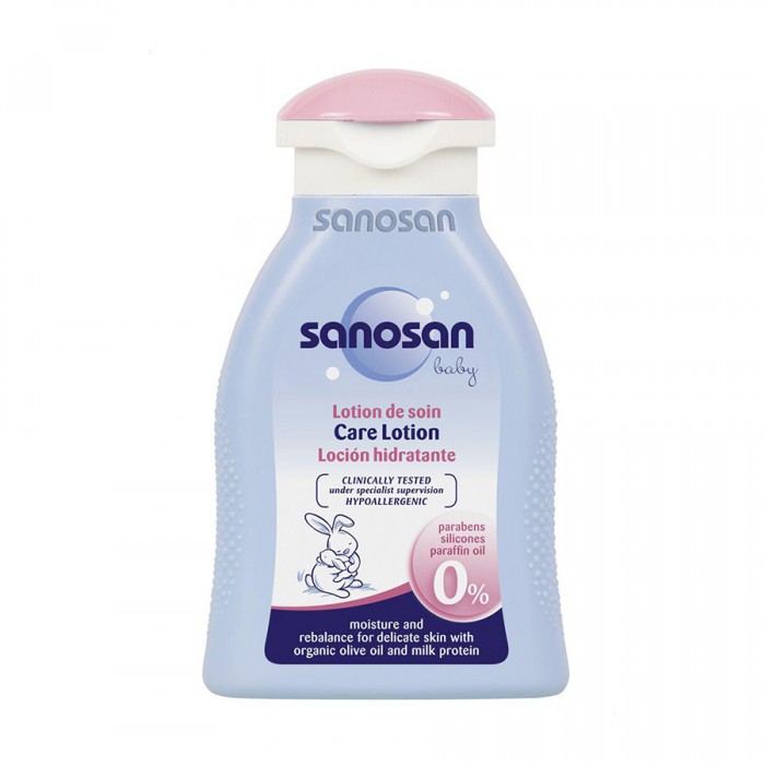 Sanosan Baby Care Lotion 100ml
Moisture and rebalance for delicate skin.
The rich recipe with organic olive oil and milk protein guards baby’s skin against dryness and supports its natural protective function, preserving | Veela Beauty Sanosan Baby Care Lotion 100ml
Moisture and rebalance for delicate skin New Mums | Veela Beauty