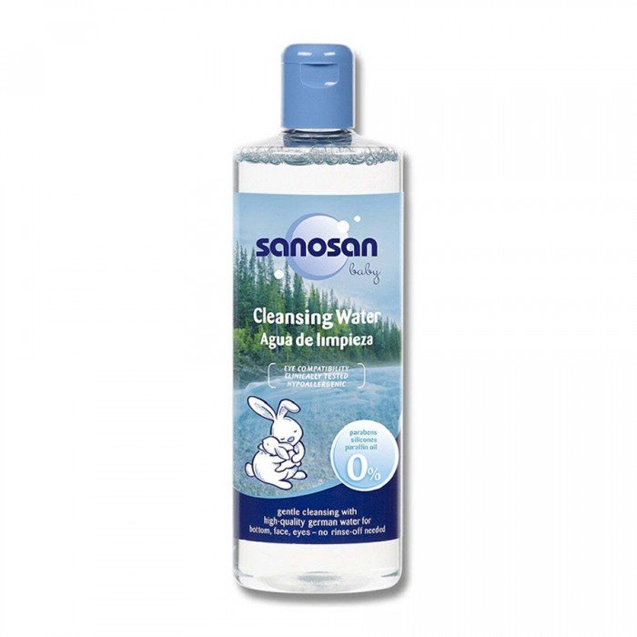 Sanosan Cleansing Water For Baby 500ml
Gently cleanses the skin and hair.
Makes the skin smoother, brighter and healthier.
Leaves a unique scent on the skin.
Protects the vital resources in babys skin. | Veela Beauty Sanosan Cleansing Water For Baby 500ml
Gently cleanses the