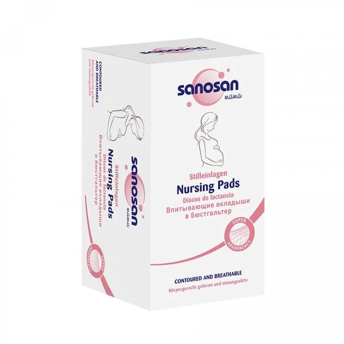 Sanosan Nursing Pads 30 PiecesBreast shaped pads with soft