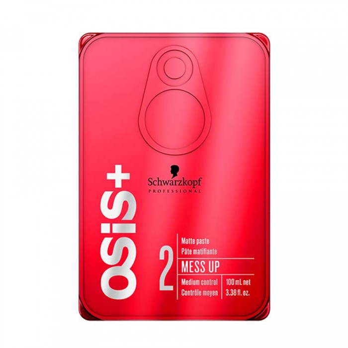 Schwarzkopf OSiS+ Mess Up Matte Paste Medium Control is a texturizing paste that offers long lasting results. It allows you to literally mess up the hair, being perfect for those looking for the most tousled and roughest | Veela Beauty Schwarzkopf OSiS+ Mess Up Matte Paste Medium Control is a