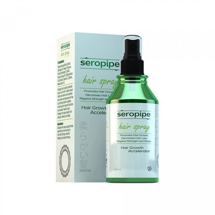 Seropipe Hair Spray For Fast Hair Growth 200 ml
DescriptionSeropipe Hair Growth Spray is designed to strengthen and nourish