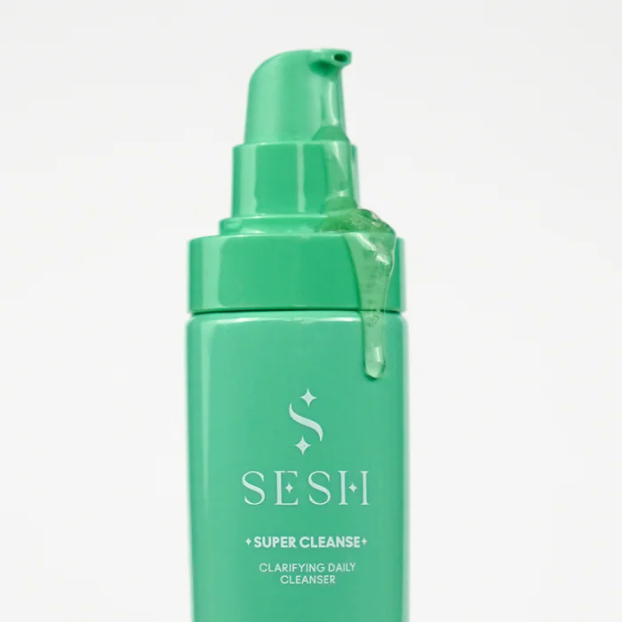 Sesh Super Cleanse Combination To Oily Skin 150ml Deep Cleansing & Exfoliating Gel for Clear, Smooth SkinA powerful yet gentle Sesh Super Cleanse Combination To Oily Skin 150ml Deep Cleansing & Exfoliating Gel for Clear, Smooth SkinA powerful yet gentle