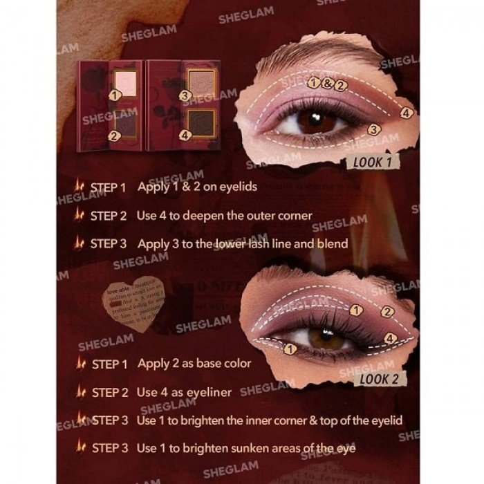 sheglam ember rose burning evolution color palette
Product Features: Chic Glam Ember Rose Eyeshadow
1 | Veela Beauty