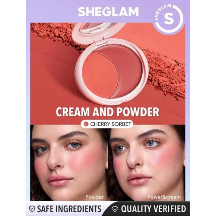 Sheglam Cheek 2 Cheek Blush Duo-Cherry Sorbet Details: Take your blush game to the next level with our SHEGLAM Cheek 2 Cheek